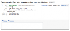 Stumbleupon empty email? doesn't make any sense